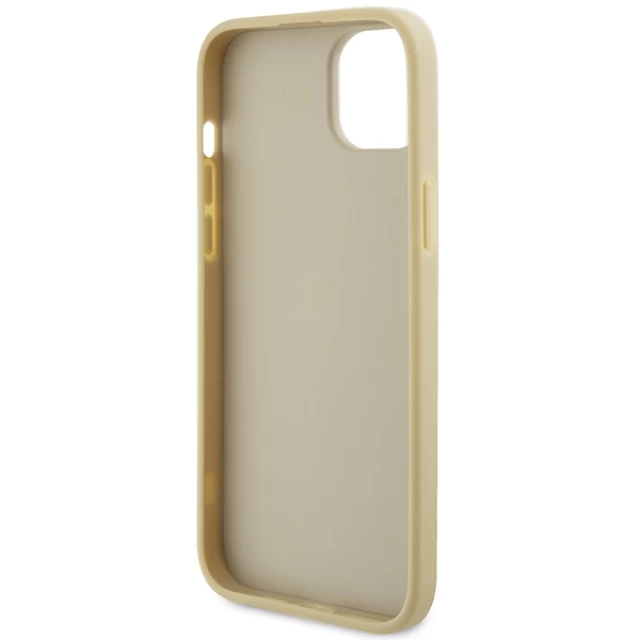 Чохол Guess Strass Metal Logo для iPhone 15 Plus Gold (GUHCP15MPS4DGPD)