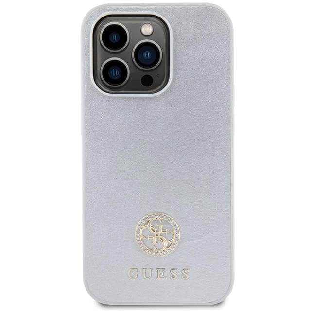 Чохол Guess Strass Metal Logo для iPhone 15 Pro Max Silver (GUHCP15XPS4DGPS)