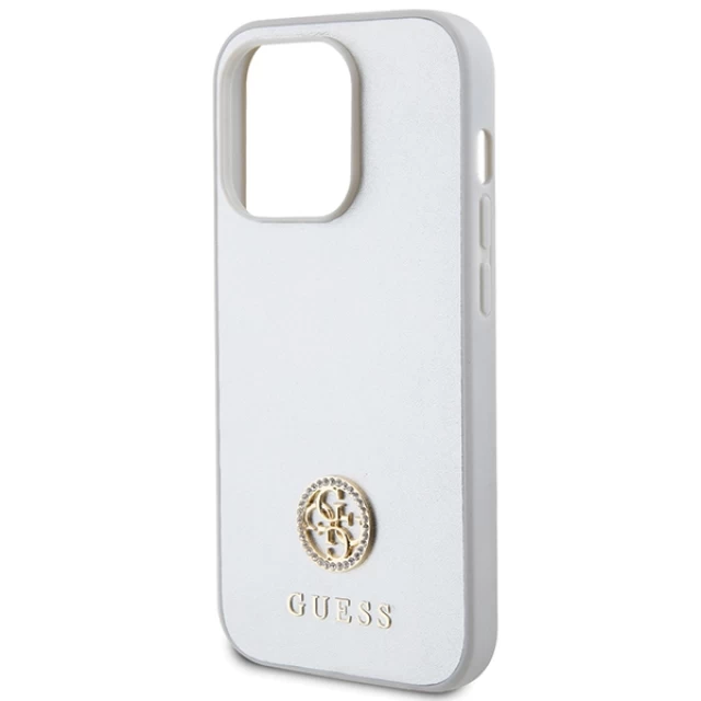 Чехол Guess Strass Metal Logo для iPhone 15 Pro Max Silver (GUHCP15XPS4DGPS)