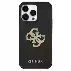 Чохол Guess Perforated 4G Glitter Logo для iPhone 15 Black (GUHCP15SPSP4LGK)