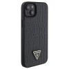 Чохол Guess Croco Triangle Metal Logo для iPhone 15 Black (GUHCP15SPCRTHCK)