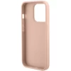 Чохол Guess Croco Triangle Metal Logo для iPhone 15 Pro Pink (GUHCP15LPCRTHCP)