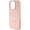 Чохол Guess Croco Triangle Metal Logo для iPhone 15 Pro Pink (GUHCP15LPCRTHCP)