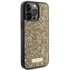 Чехол Guess Rhinestone Metal Logo для iPhone 15 Pro Max Yellow (GUHCP15XPFGSBSD)