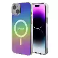 Чехол Guess IML Iridescent для iPhone 15 Plus Rainbow with MagSafe (GUHMP15MHITSK)