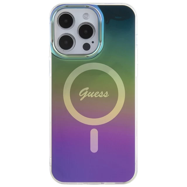 Чохол Guess IML Iridescent для iPhone 15 Pro Rainbow with MagSafe (GUHMP15LHITSK)