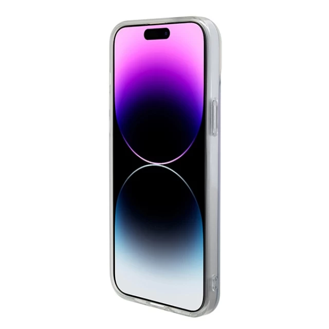 Чехол Guess IML Iridescent для iPhone 15 Plus Purple with MagSafe (GUHMP15MHITSU)