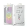 Чехол Guess IML Iridescent для iPhone 15 Pink with MagSafe (GUHMP15SHITSP)
