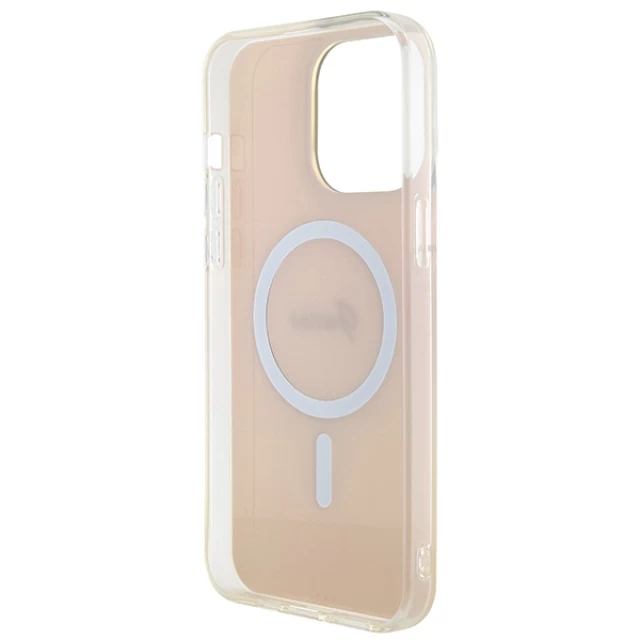 Чохол Guess IML Iridescent для iPhone 15 Pro Pink with MagSafe (GUHMP15LHITSP)