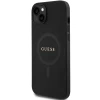 Чехол Guess Saffiano для iPhone 15 Plus Black with MagSafe (GUHMP15MPSAHMCK)