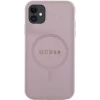 Чехол Guess Saffiano для iPhone 11 | XR Pink with MagSafe (GUHMN61PSAHMCP)