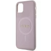 Чохол Guess Saffiano для iPhone 11 | XR Pink with MagSafe (GUHMN61PSAHMCP)