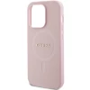Чохол Guess Saffiano для iPhone 14 Pro Pink with MagSafe (GUHMP14LPSAHMCP)
