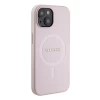 Чохол Guess Saffiano для iPhone 15 Pink with MagSafe (GUHMP15SPSAHMCP)
