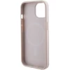 Чохол Guess Saffiano для iPhone 15 Plus Pink with MagSafe (GUHMP15MPSAHMCP)
