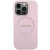 Чехол Guess Saffiano для iPhone 15 Pro Max Pink with MagSafe (GUHMP15XPSAHMCP)