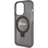 Чохол Guess Ring Stand Script Glitter для iPhone 15 Pro Max Black with MagSafe (GUHMP15XHRSGSK)