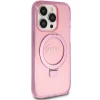 Чохол Guess Ring Stand Script Glitter для iPhone 15 Pro Pink with MagSafe (GUHMP15LHRSGSP)