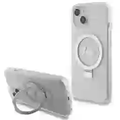 Чехол Guess Ring Stand Script Glitter для iPhone 15 | 14 | 13 Transparent with MagSafe (GUHMP15SHRSGSD)