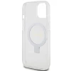 Чехол Guess Ring Stand Script Glitter для iPhone 15 | 14 | 13 Transparent with MagSafe (GUHMP15SHRSGSD)