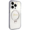 Чехол Guess Ring Stand Script Glitter для iPhone 15 Pro Transparent with MagSafe (GUHMP15LHRSGSD)