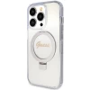 Чохол Guess Ring Stand Script Glitter для iPhone 15 Pro Max Transparent with MagSafe (GUHMP15XHRSGSD)