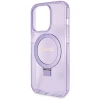 Чехол Guess Ring Stand Script Glitter для iPhone 13 Pro Purple with MagSafe (GUHMP13LHRSGSU)