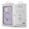 Чохол Guess Ring Stand Script Glitter для iPhone 14 Pro Purple with MagSafe (GUHMP14LHRSGSU)