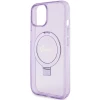 Чохол Guess Ring Stand Script Glitter для iPhone 15 Plus Purple with MagSafe (GUHMP15MHRSGSU)