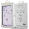 Чехол Guess Ring Stand Script Glitter для iPhone 15 Plus Purple with MagSafe (GUHMP15MHRSGSU)