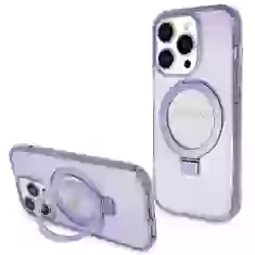 Чехол Guess Ring Stand Script Glitter для iPhone 15 Pro Max Purple with MagSafe (GUHMP15XHRSGSU)