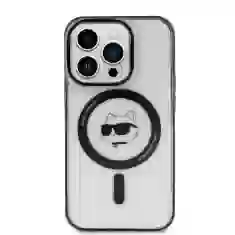 Чохол Karl Lagerfeld IML Choupette`s Head для iPhone 15 Transparent with MagSafe (KLHMP15SHCHNOTK)
