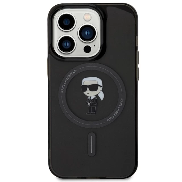 Чохол Karl Lagerfeld IML Ikonik для iPhone 14 Pro Max Black with MagSafe (KLHMP14XHFCKNOK)