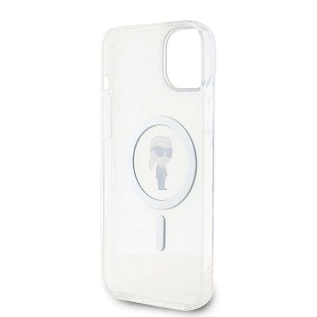 Чохол Karl Lagerfeld IML Ikonik для iPhone 15 Plus Transparent with MagSafe (KLHMP15MHFCKNOT)