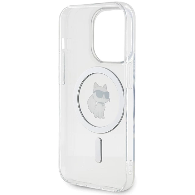 Чохол Karl Lagerfeld IML Choupette для iPhone 15 Pro Transparent with MagSafe (KLHMP15LHFCCNOT)