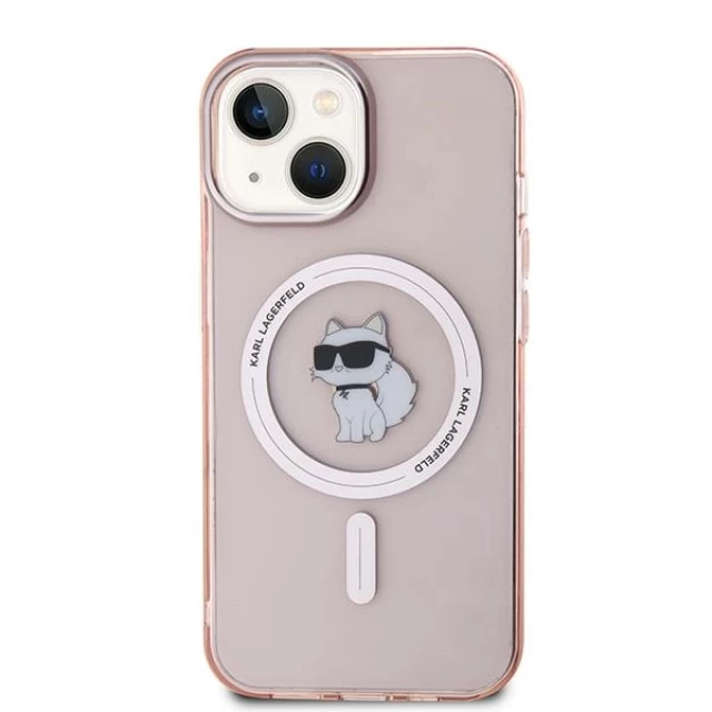 Чохол Karl Lagerfeld IML Choupette для iPhone 11 | XR Pink with MagSafe (KLHMN61HFCCNOP)