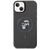 Чохол Karl Lagerfeld Karl&Choupette Glitter для iPhone 15 Black with MagSafe (KLHMP15SHGKCNOK)