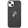 Чохол Karl Lagerfeld Karl&Choupette Glitter для iPhone 15 Plus Black with MagSafe (KLHMP15MHGKCNOK)