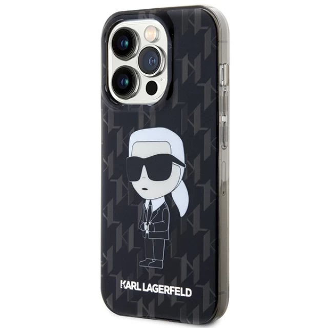 Чохол Karl Lagerfeld Monogram Ikonik для iPhone 15 Pro Max Transparent (KLHCP15XHNKMKLK)