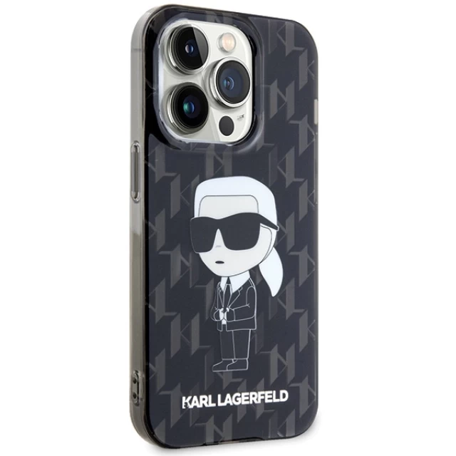 Чохол Karl Lagerfeld Monogram Ikonik для iPhone 15 Pro Max Transparent (KLHCP15XHNKMKLK)