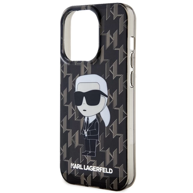 Чехол Karl Lagerfeld Monogram Ikonik для iPhone 15 Pro Max Transparent (KLHCP15XHNKMKLK)