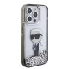 Чехол Karl Lagerfeld Liquid Glitter Ikonik для iPhone 15 Pro Transparent (KLHCP15LLKKNSK)