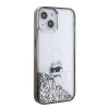 Чехол Karl Lagerfeld Liquid Glitter Choupette для iPhone 15 Transparent (KLHCP15SLKCNSK)