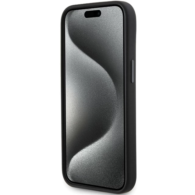 Чохол Karl Lagerfeld Silicone Karl & Choupette Head для iPhone 15 Plus Black (KLHCP15MSDHKCNK)