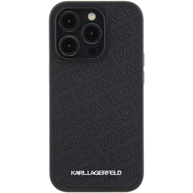 Чехол Karl Lagerfeld Quilted K Pattern для iPhone 15 Pro Max Black (KLHCP15XPQKPMK)
