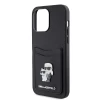 Чехол Karl Lagerfeld Saffiano Cardslot KC Metal Pin для iPhone 15 Pro Max Black (KLHCP15XSAPKCNPK)