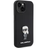 Чохол Karl Lagerfeld Silicone Ikonik Metal Pin для iPhone 15 Black (KLHCP15SSMHKNPK)