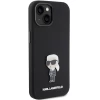 Чехол Karl Lagerfeld Silicone Ikonik Metal Pin для iPhone 15 Plus Black (KLHCP15MSMHKNPK)