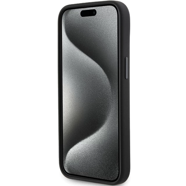 Чохол Karl Lagerfeld Silicone Ikonik Metal Pin для iPhone 15 Plus Black (KLHCP15MSMHKNPK)