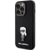 Чохол Karl Lagerfeld Silicone Ikonik Metal Pin для iPhone 15 Pro Black (KLHCP15LSMHKNPK)